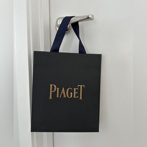 Piaget Black and Gold Gift Bag Never Opened